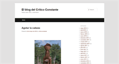 Desktop Screenshot of criticoconstante.com