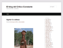 Tablet Screenshot of criticoconstante.com